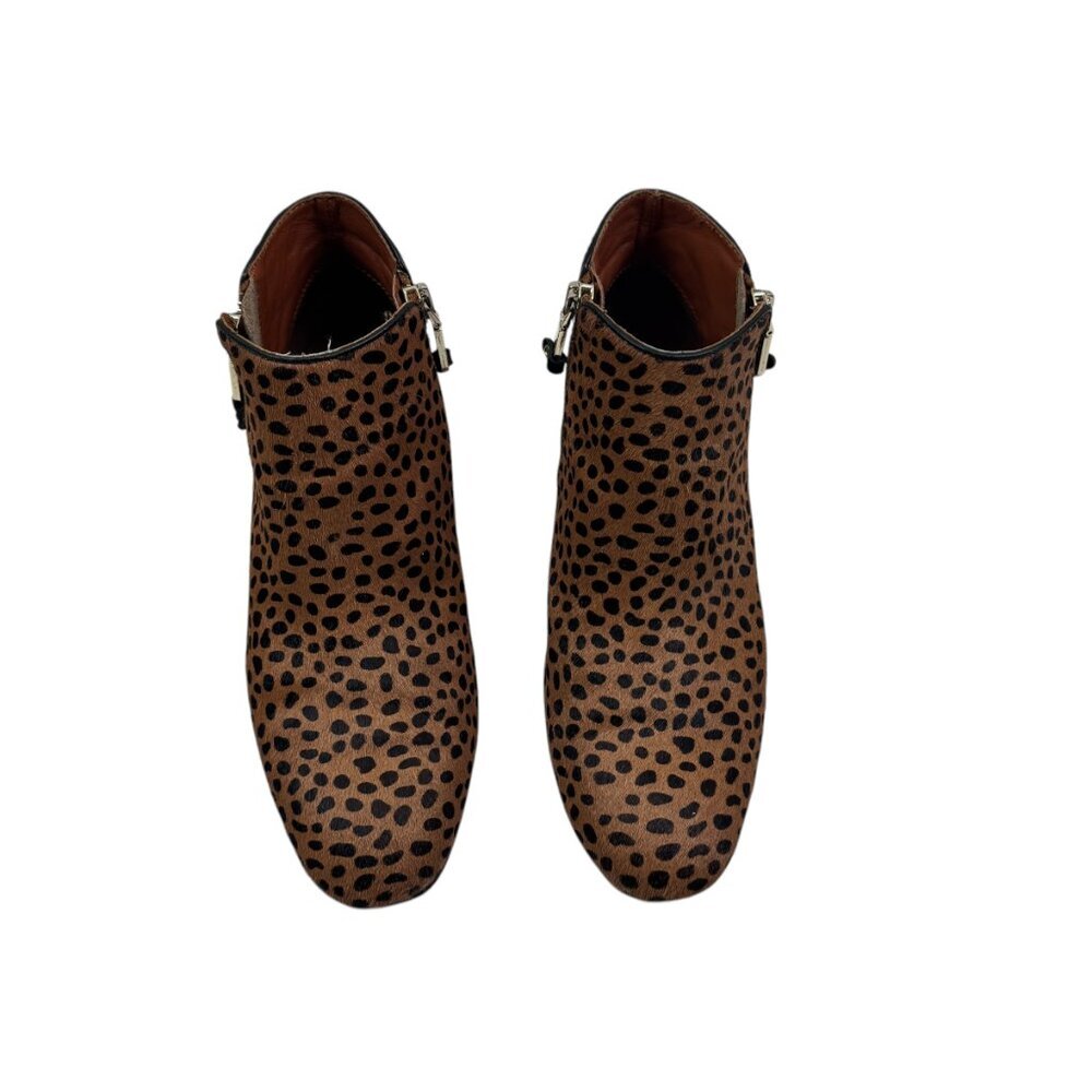 Rebecca Minkoff Cheetah/Animal Calf Hair Chelsea Leather Booties Women's SZ 6.5 - Picture 3 of 9